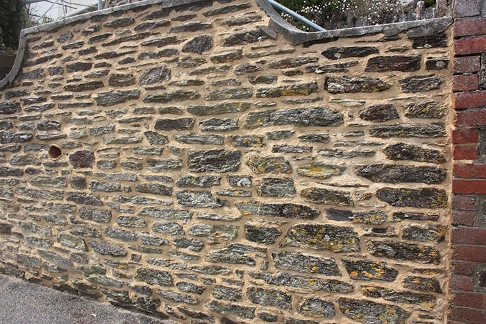 Lime Pointing Wall Fowey Cornwall