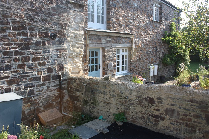 Stone Wall In Need Of Re-Construction Cornwall