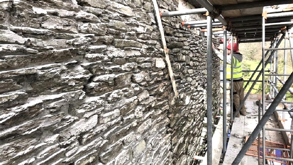 Lime Pointing Cornwall Before and After