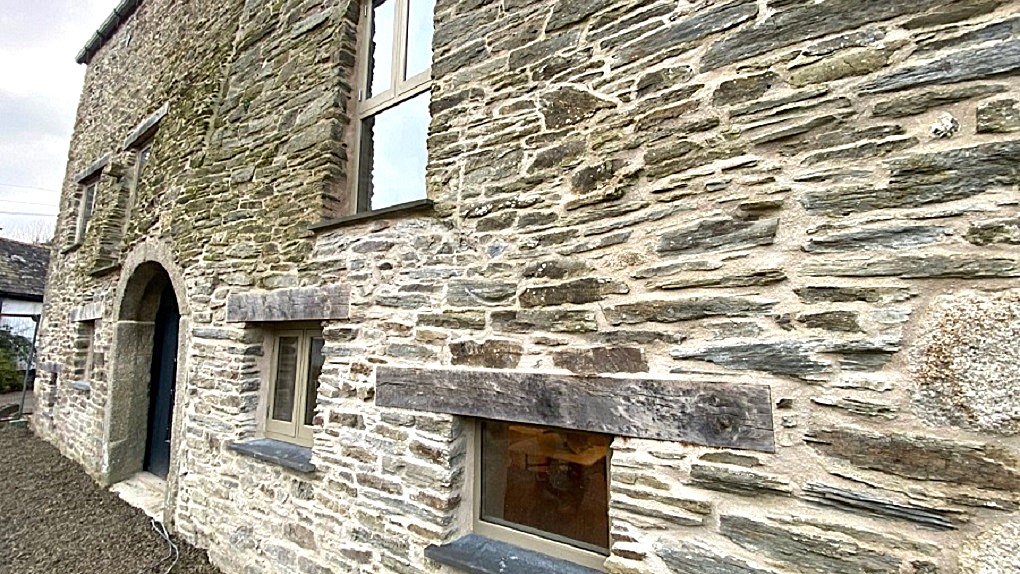 Slate Window Sills Cornwall Before and After