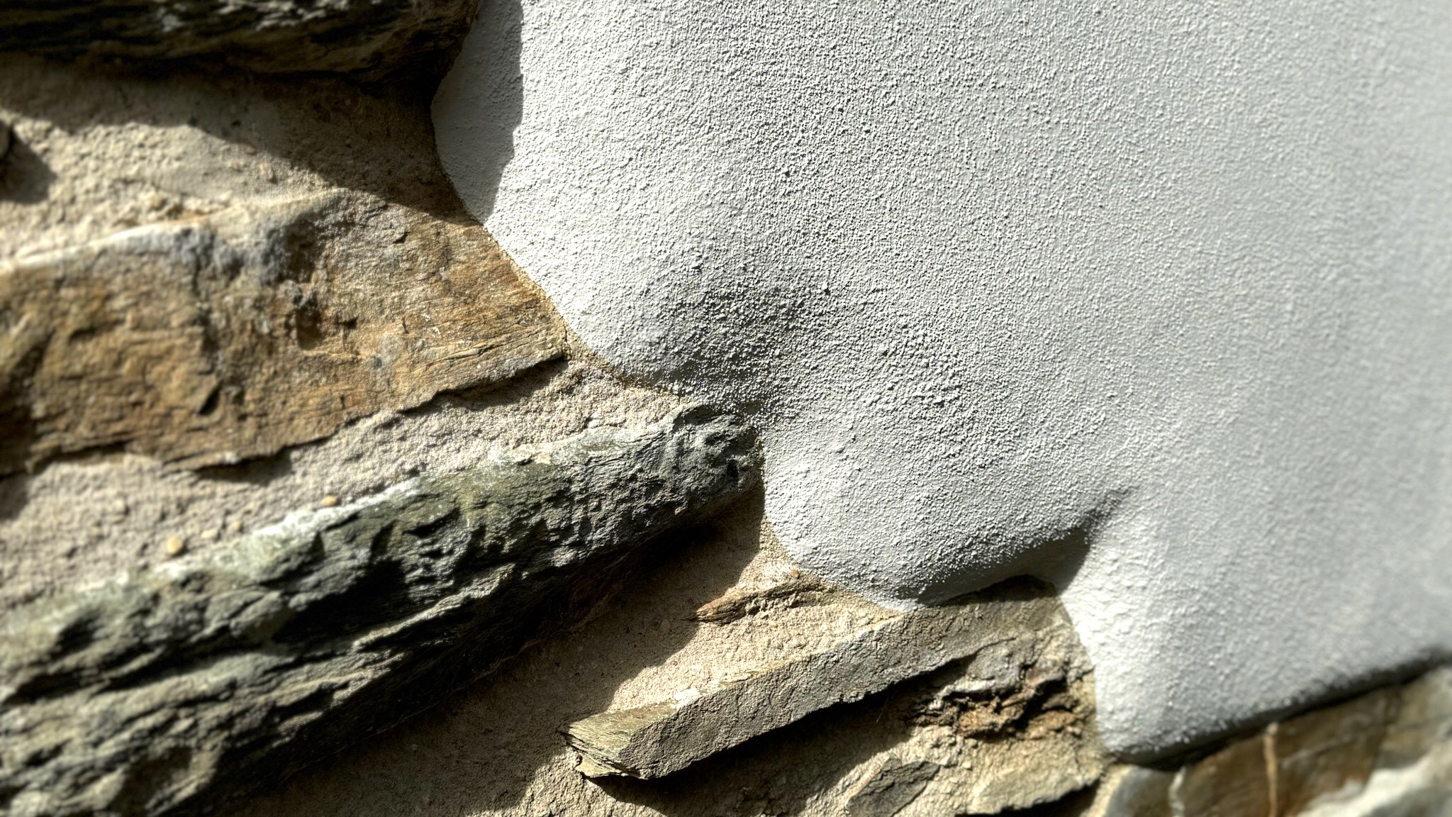 Lime Rendering Cob Cottage Cornwall