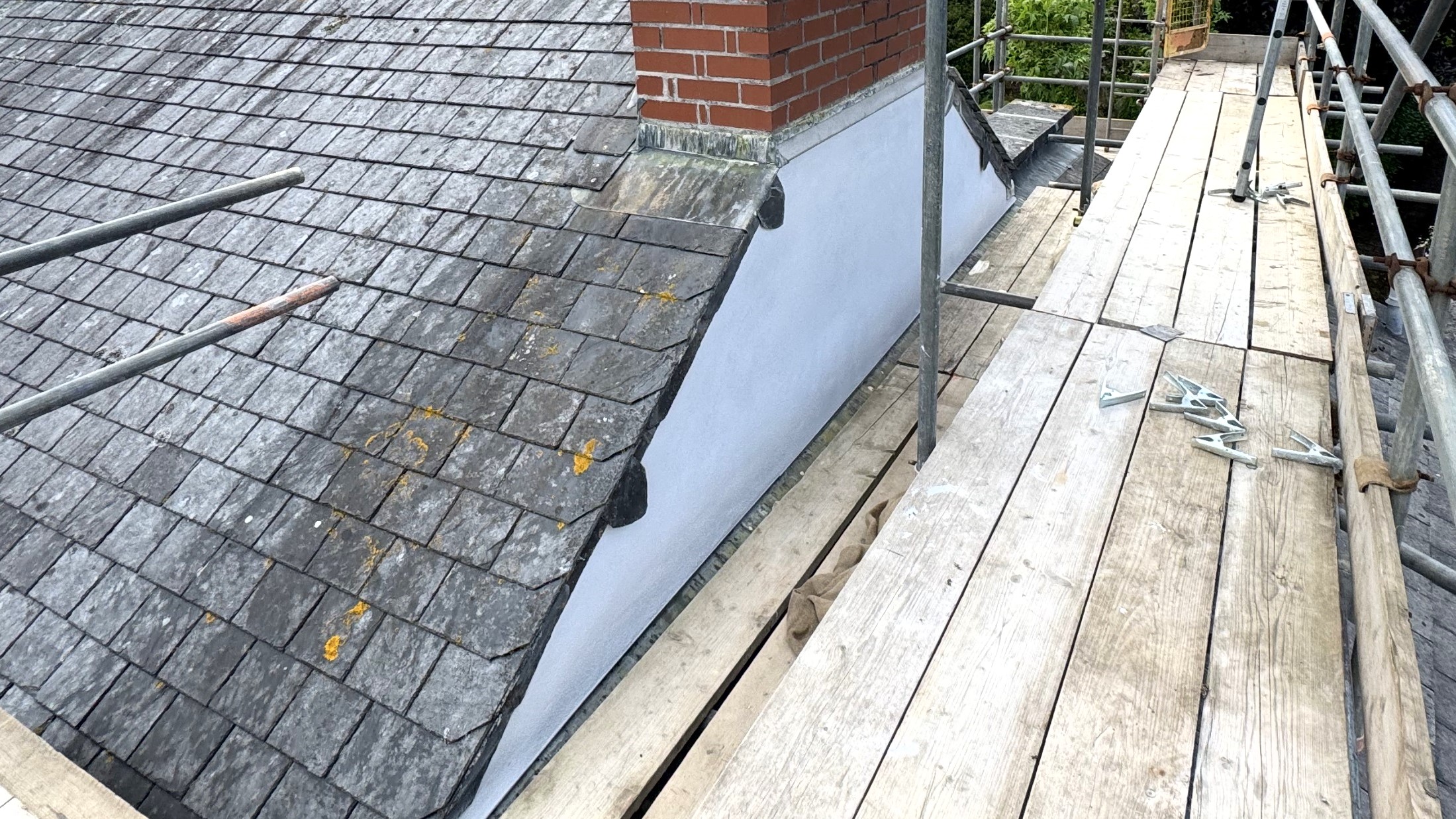 Lime Rendering and Chimney Repairs Truro