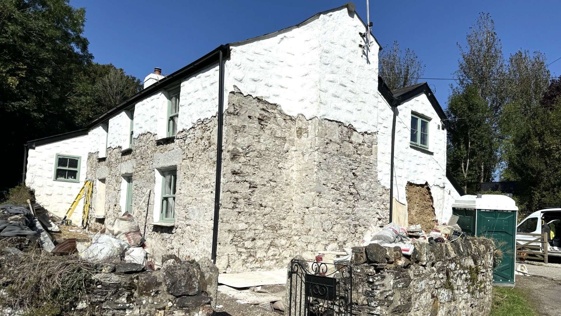 Historic Building Restoration & French Drain Mid Cornwall