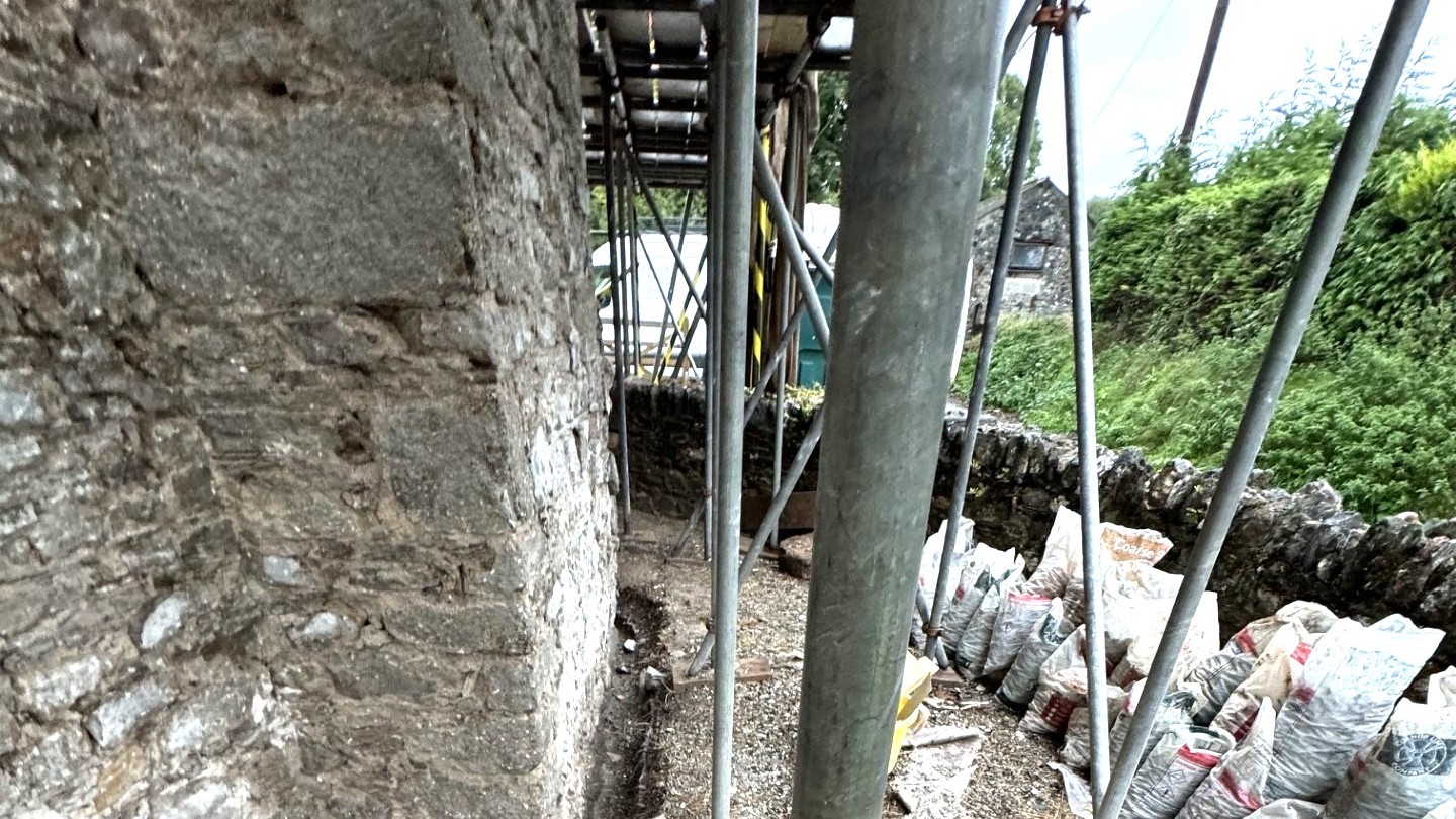 Historic Building Restoration & French Drain Mid Cornwall